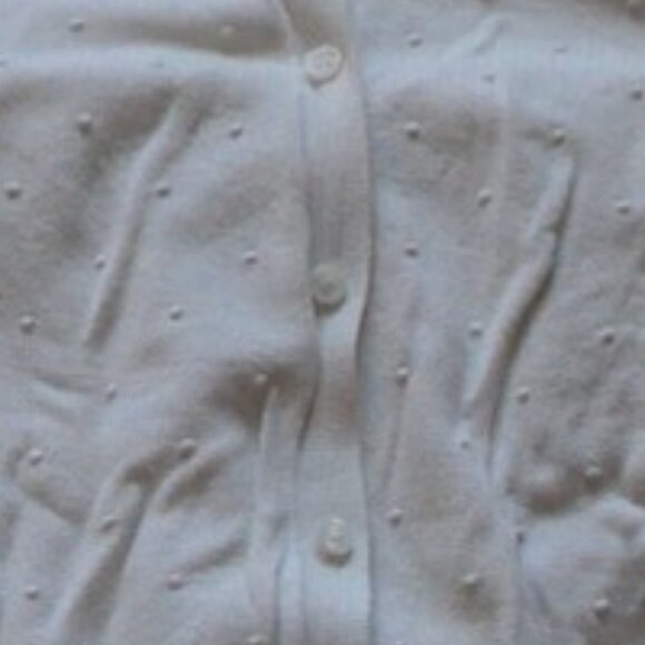 White cardigan with knit polka dots, XS, Mango - Picture 4 of 7